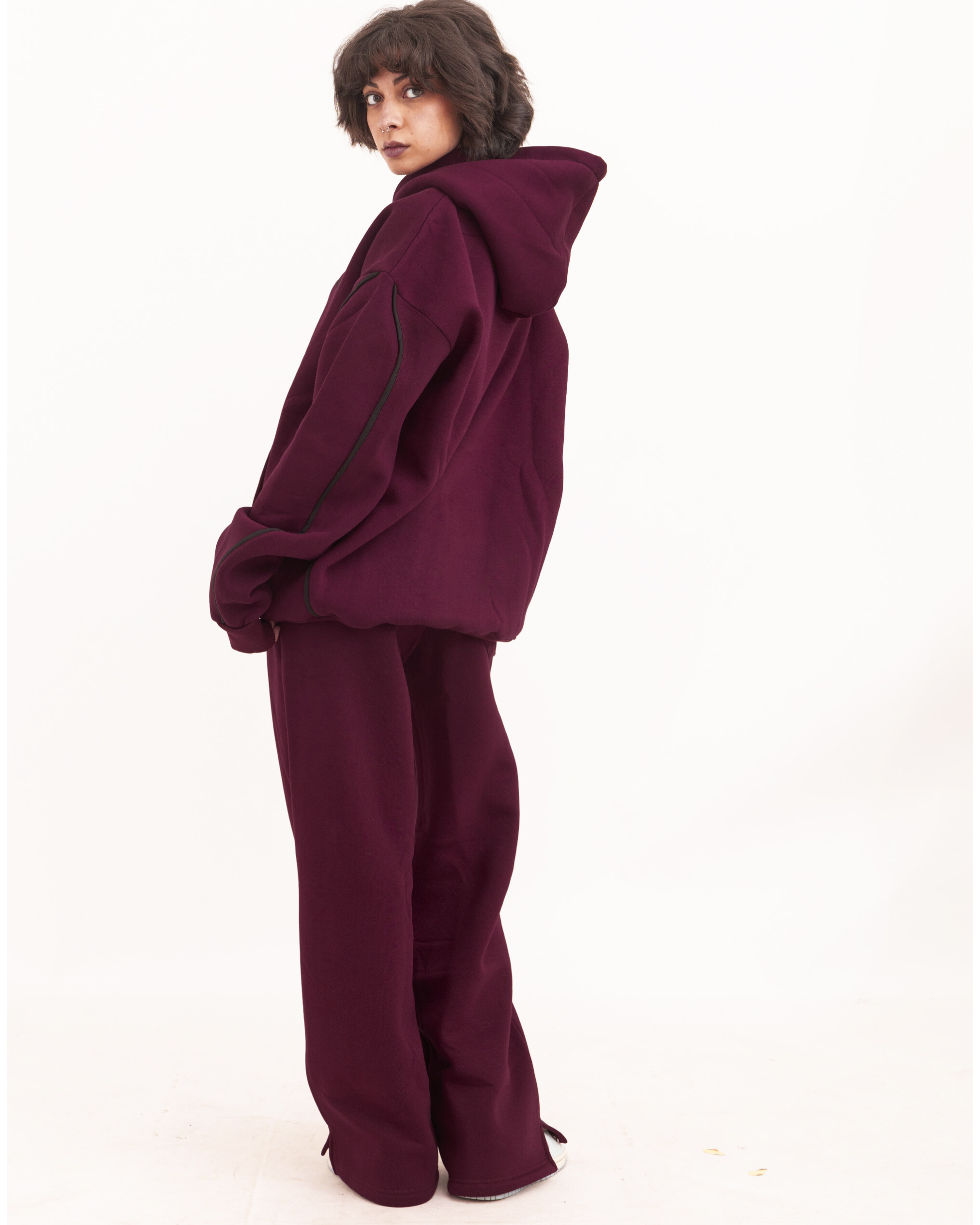 Burgundy Lazy Day Hoodie