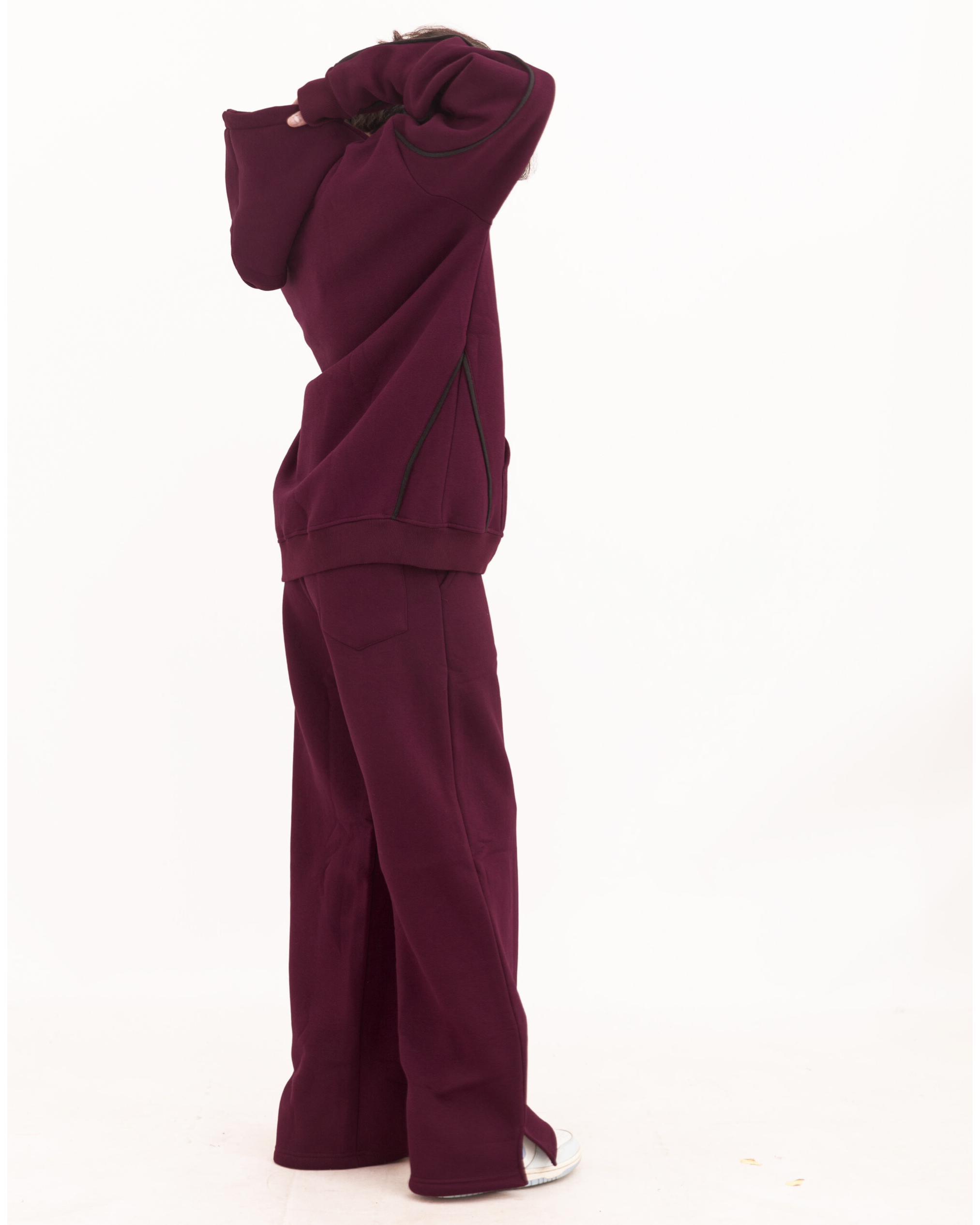 Burgundy Lazy Day Hoodie