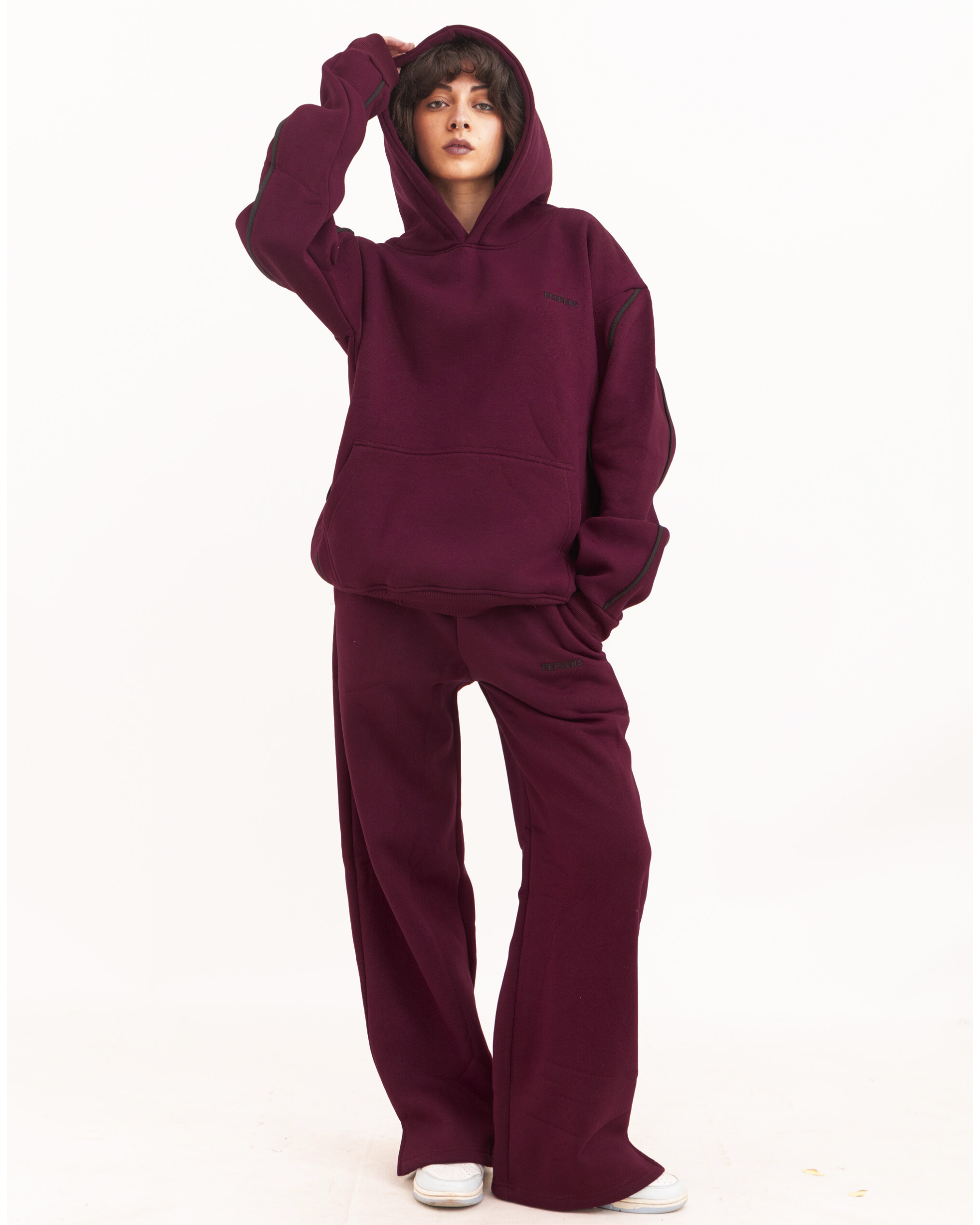 Burgundy Lazy Day Hoodie