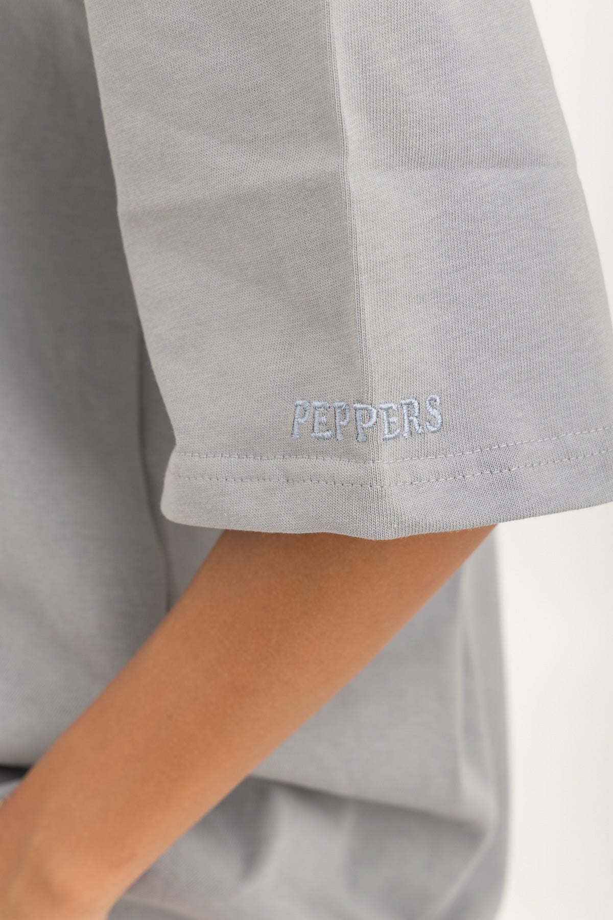 Grey Oversized Crew Neck T-Shirt