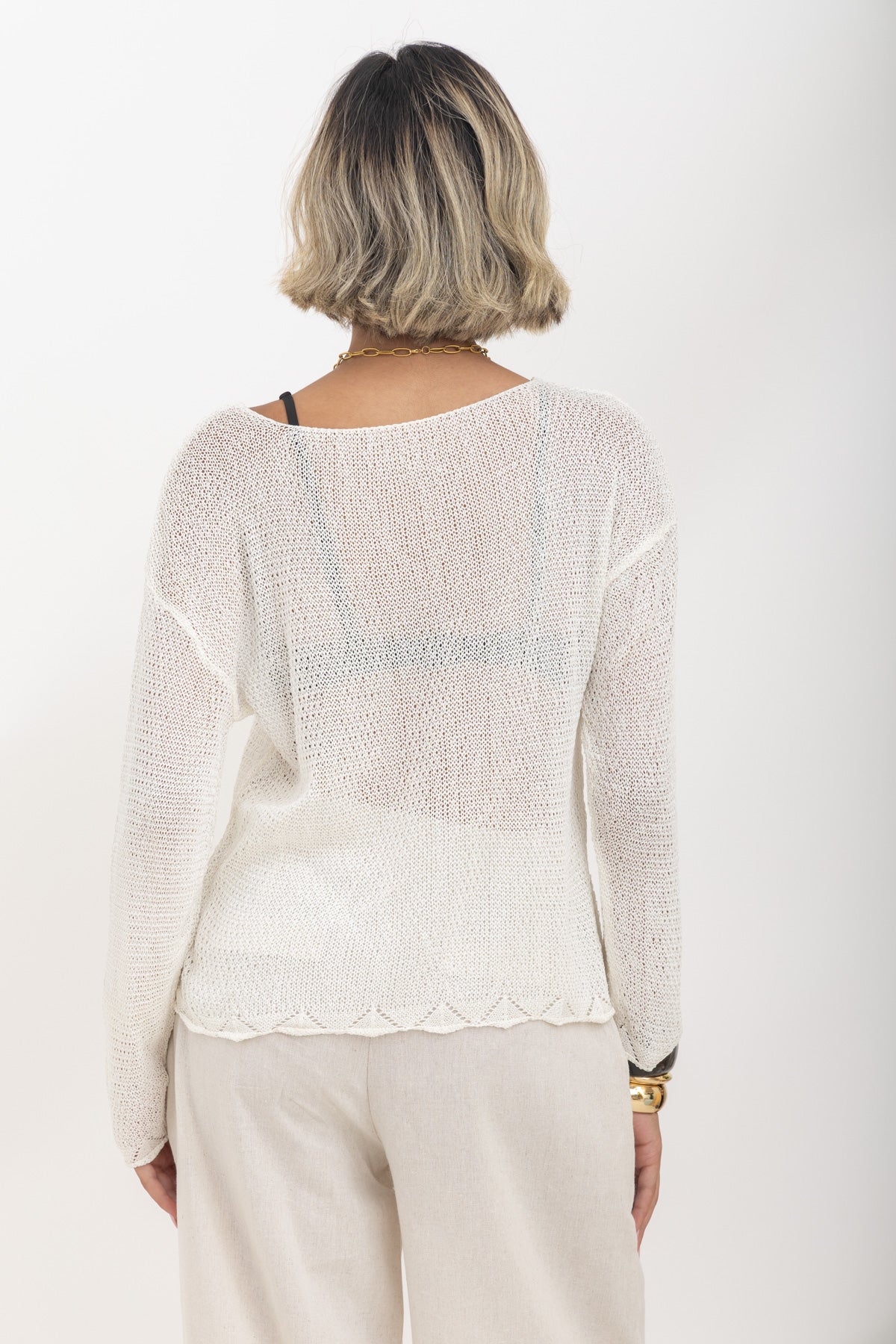 Sheer Knit Beach Sweater