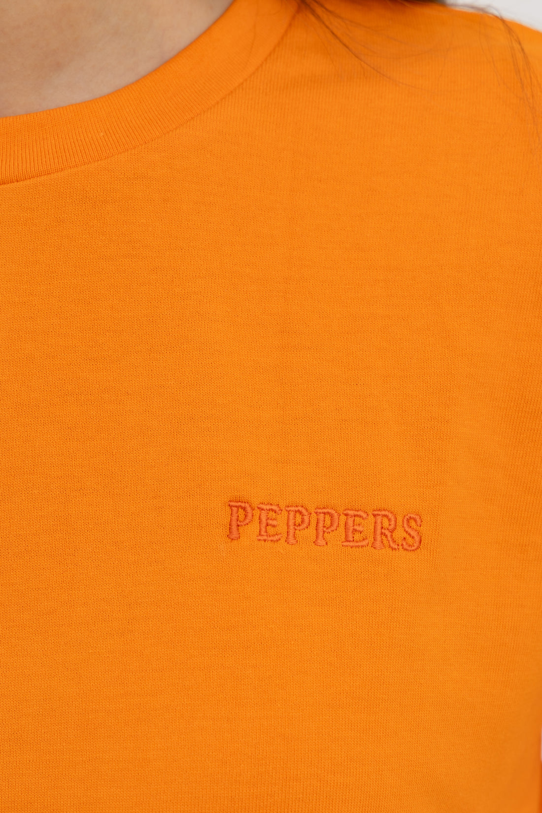 Orange Oversized Crew Neck T-Shirt