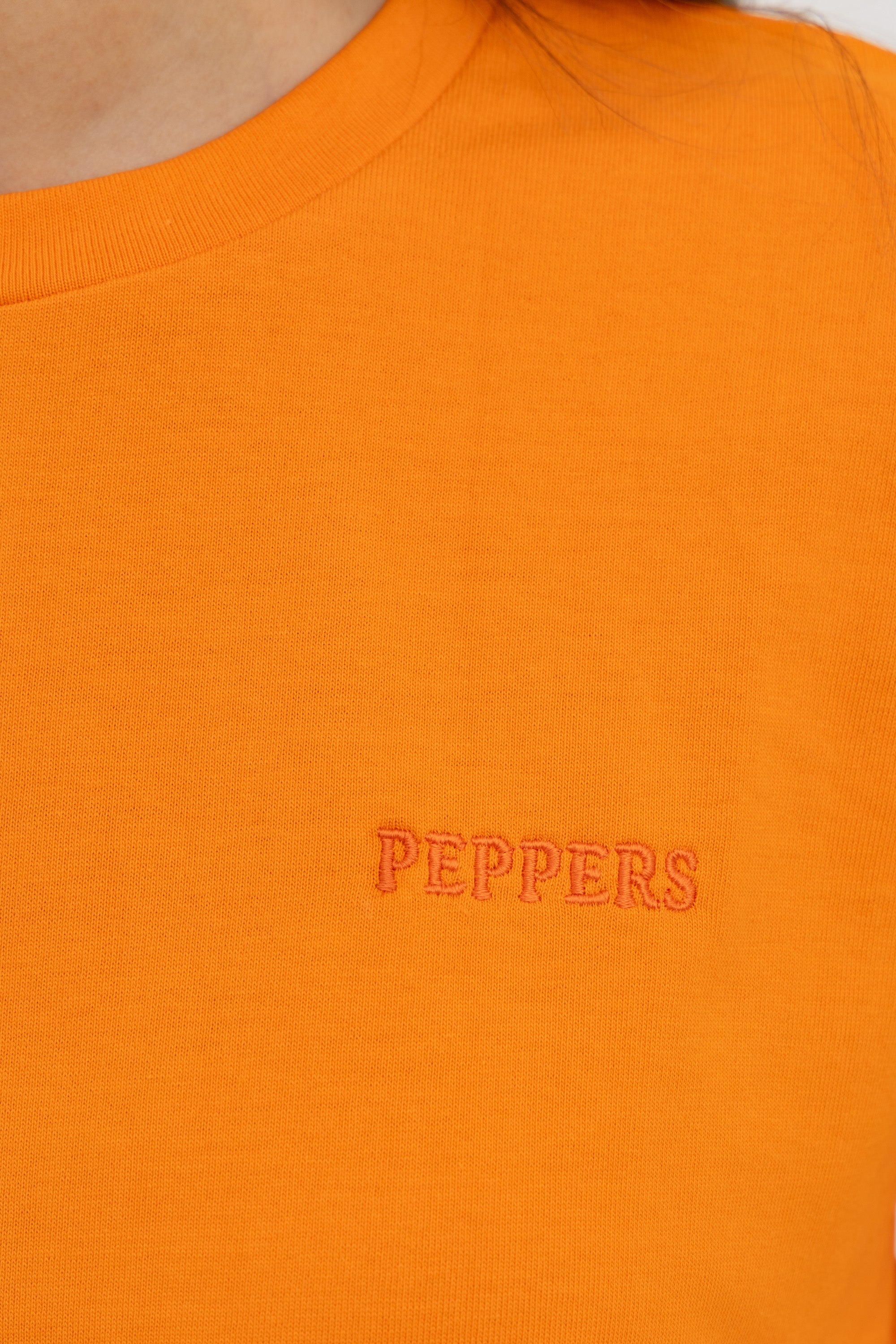 Orange Oversized Crew Neck T-Shirt