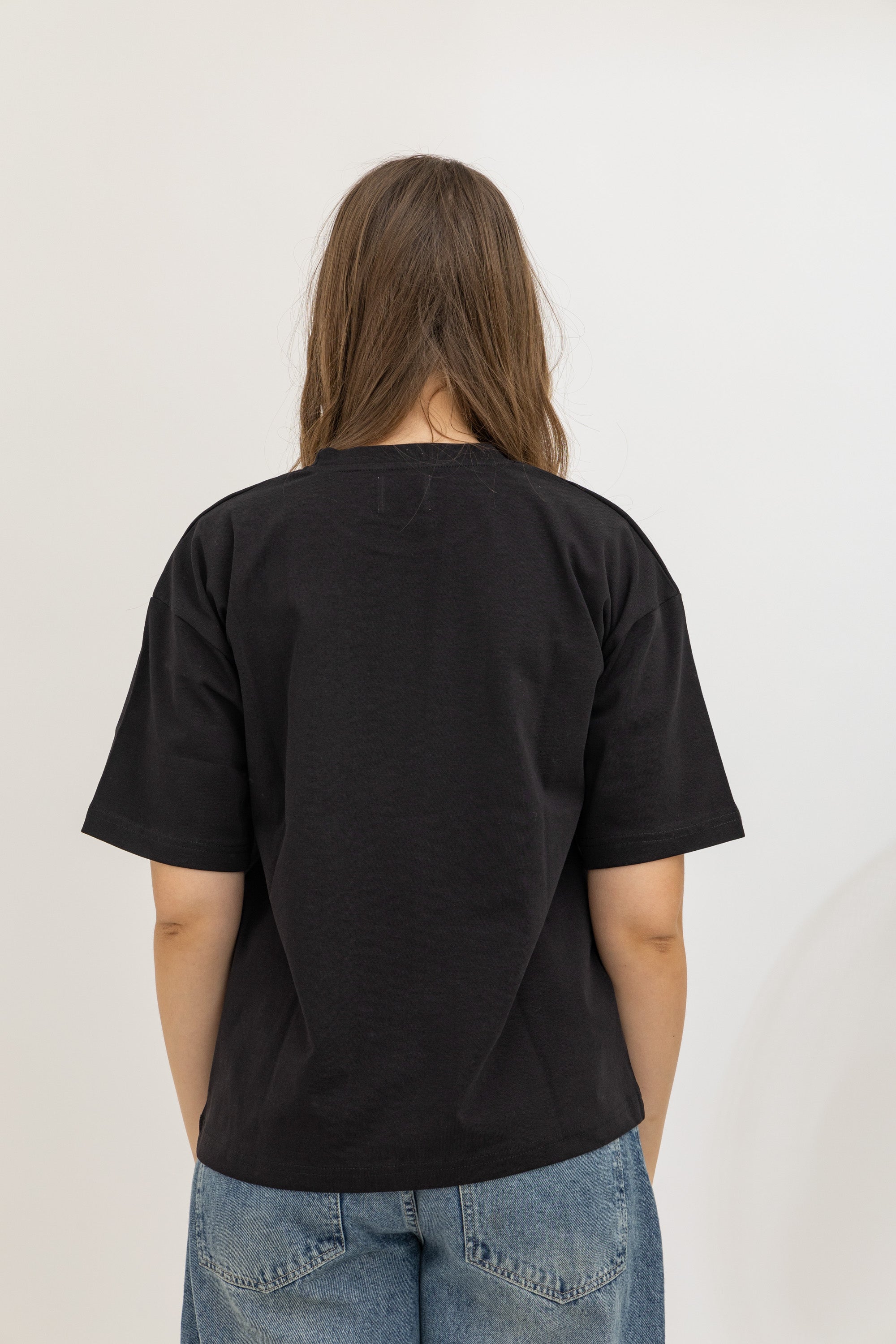 Black Oversized Crew Neck T-Shirt