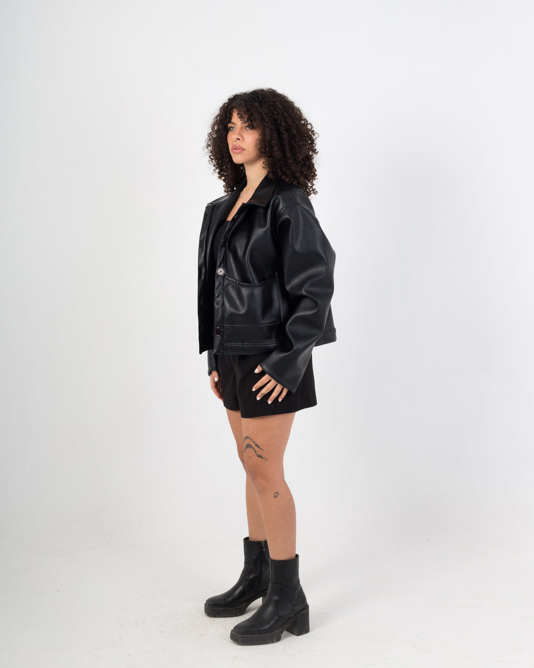 Sizzling Black Leather Jacket