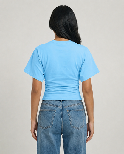 Peppers Sculpt Tee Baby Blue