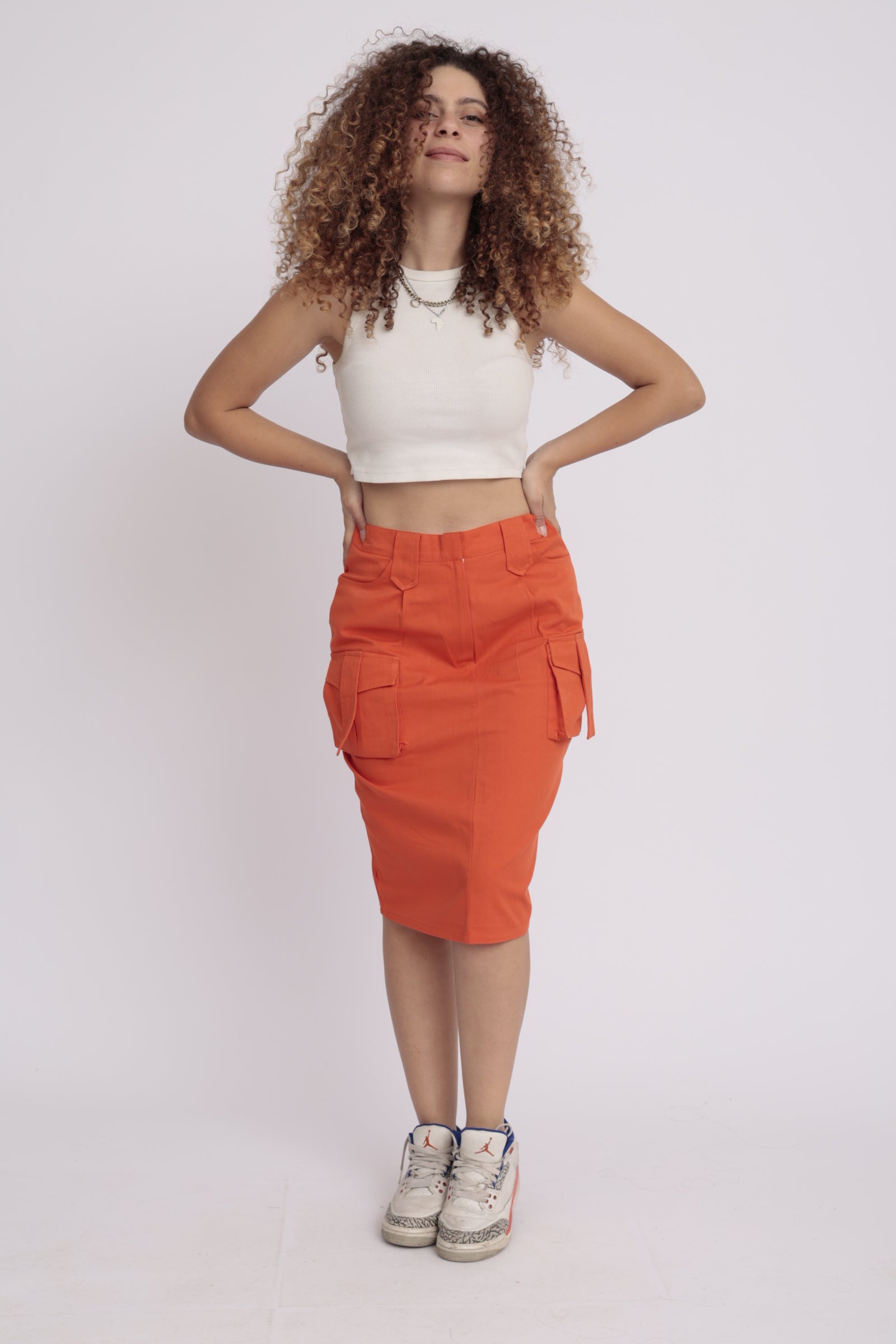 Orange hotsell cargo skirt