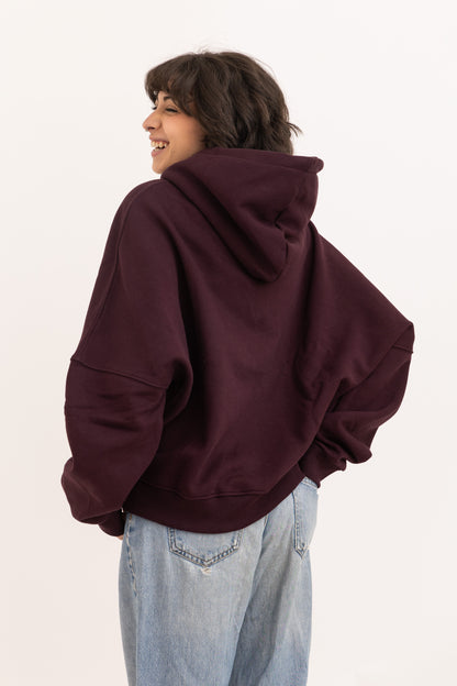 Burgundy Cloud Hoodie