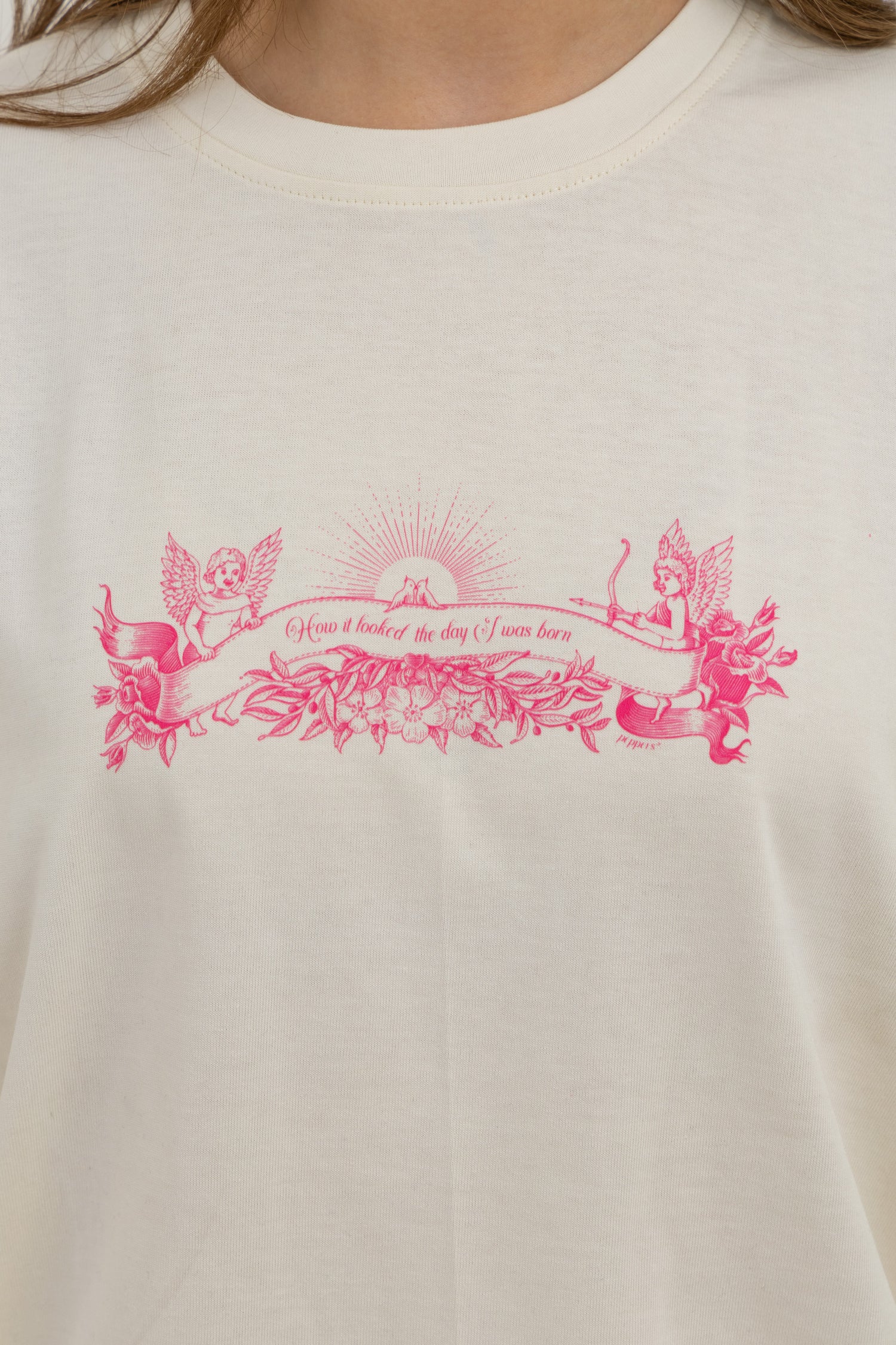 Angels Oversized Crew Neck T-Shirt