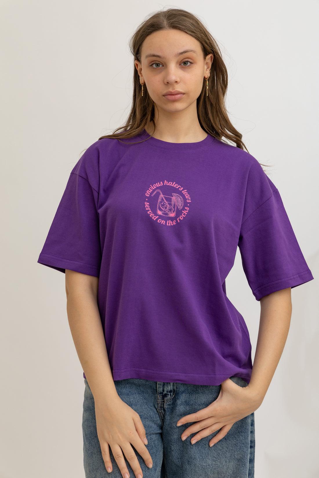 On The Rocks Oversized Crew Neck T-Shirt