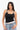 Black Layered Halter Tank Top