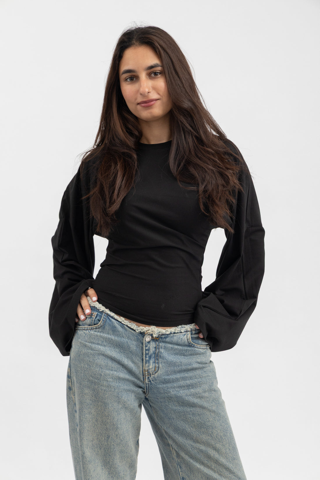 Peppers Sculpt Tee Long Sleeve Black