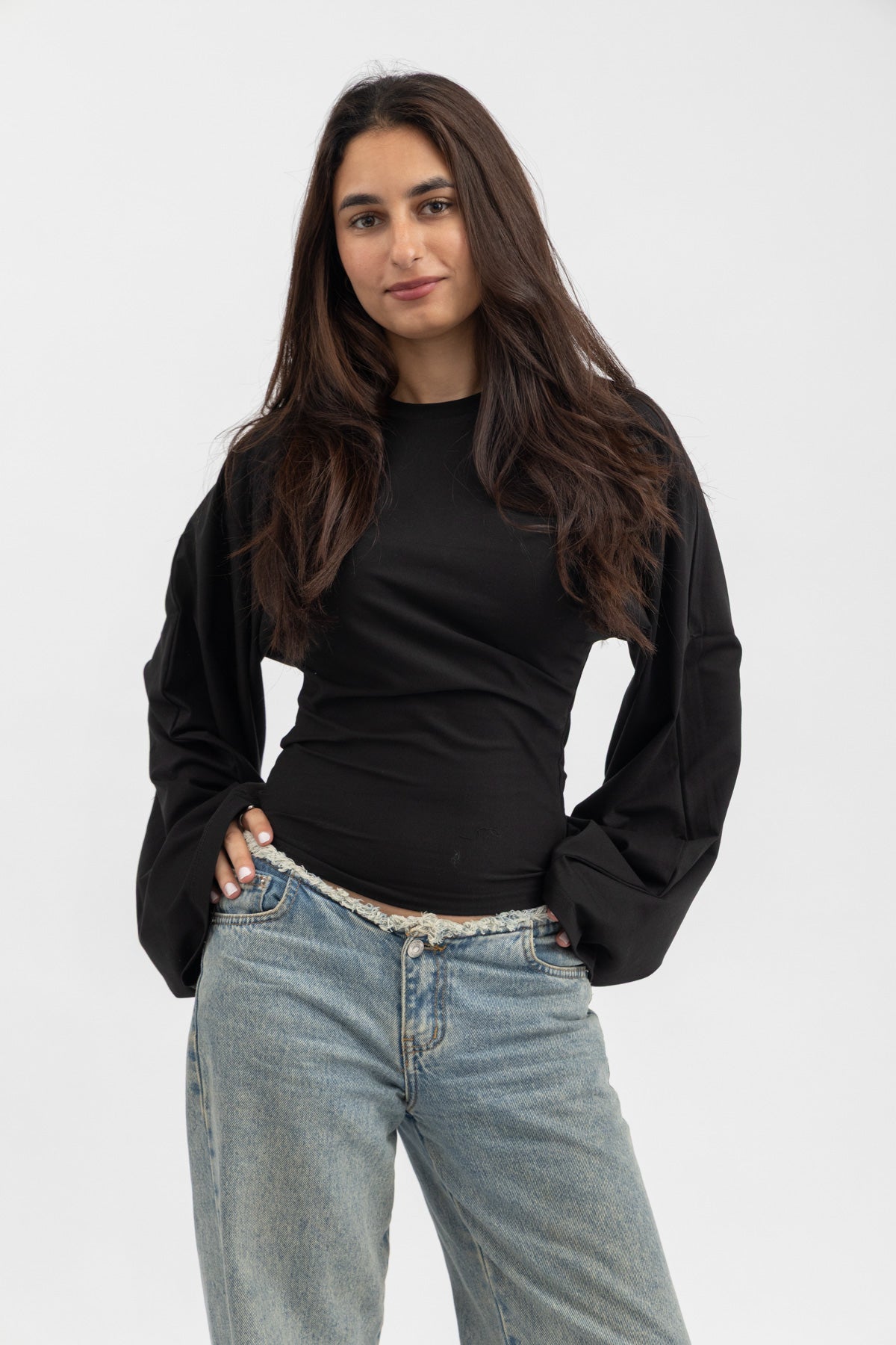 Peppers Sculpt Tee Long Sleeve Black