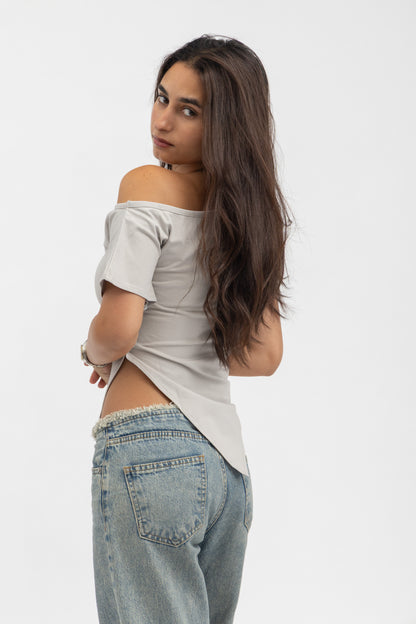Asymmetry Top Grey