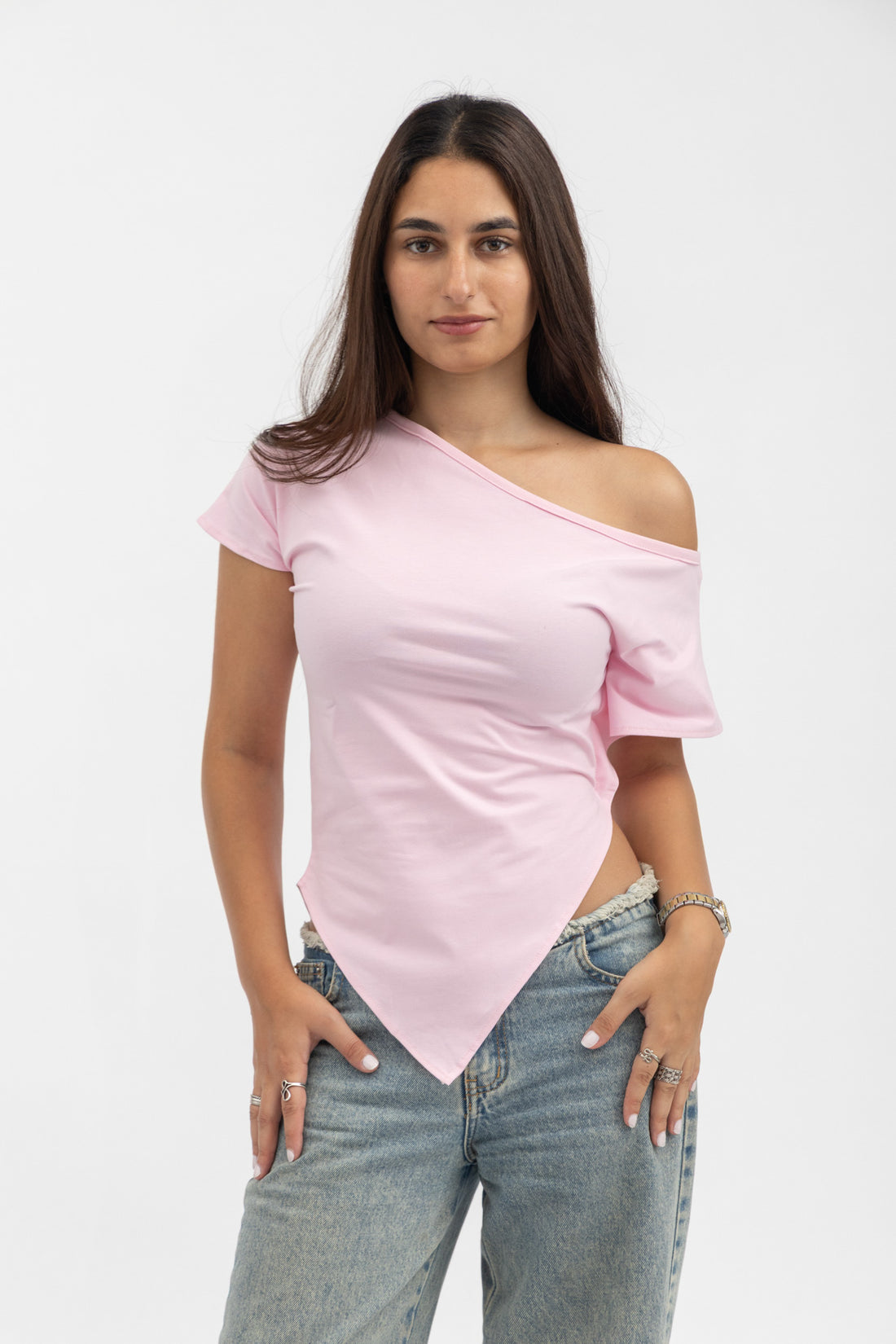 Asymmetry Top Pink
