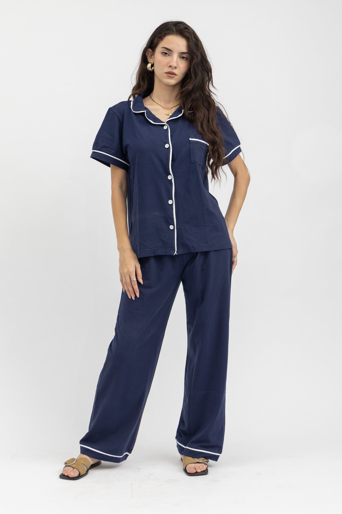 Peppers 3 Piece PJ Set Navy