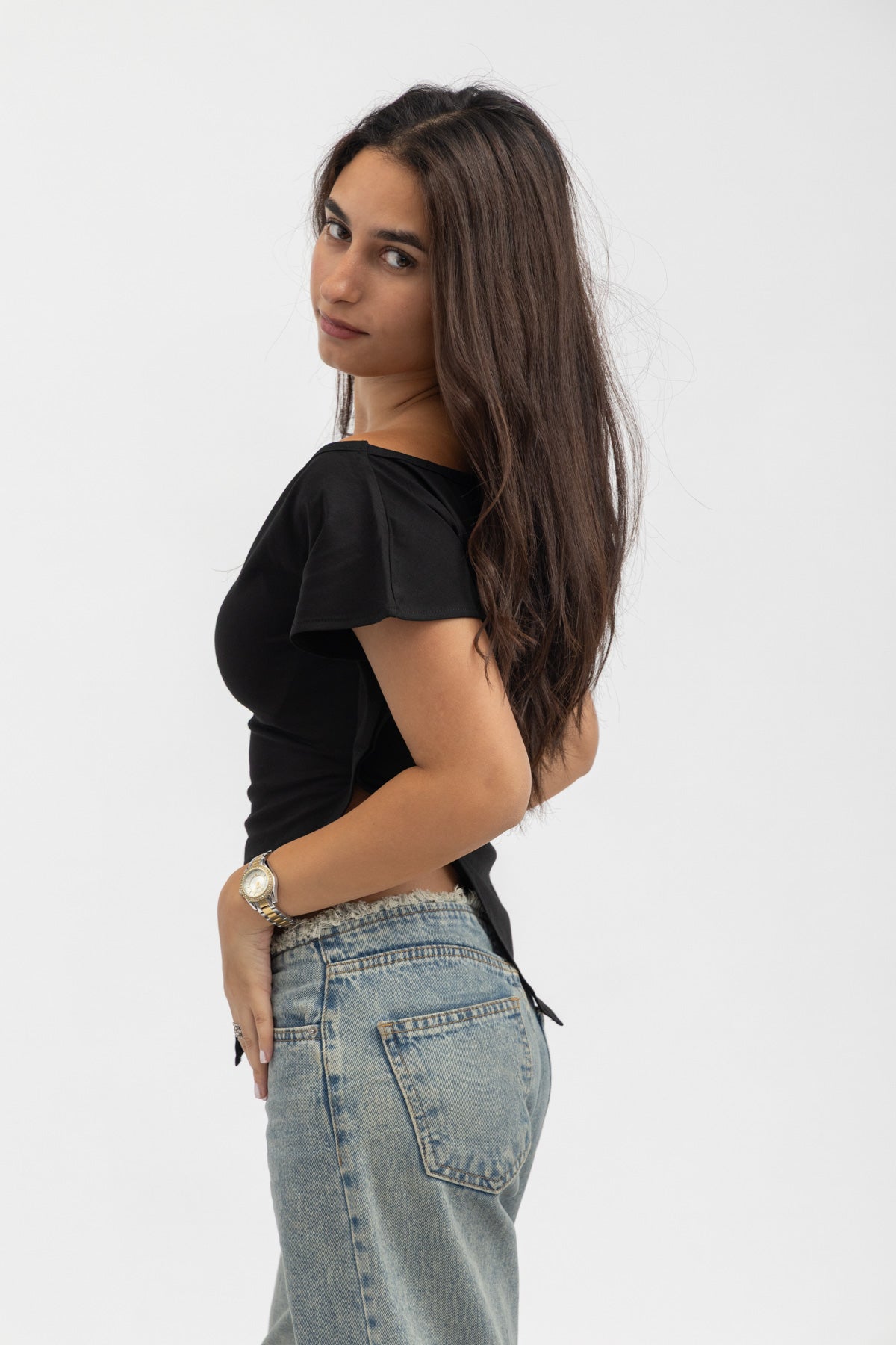 Asymmetry Top Black
