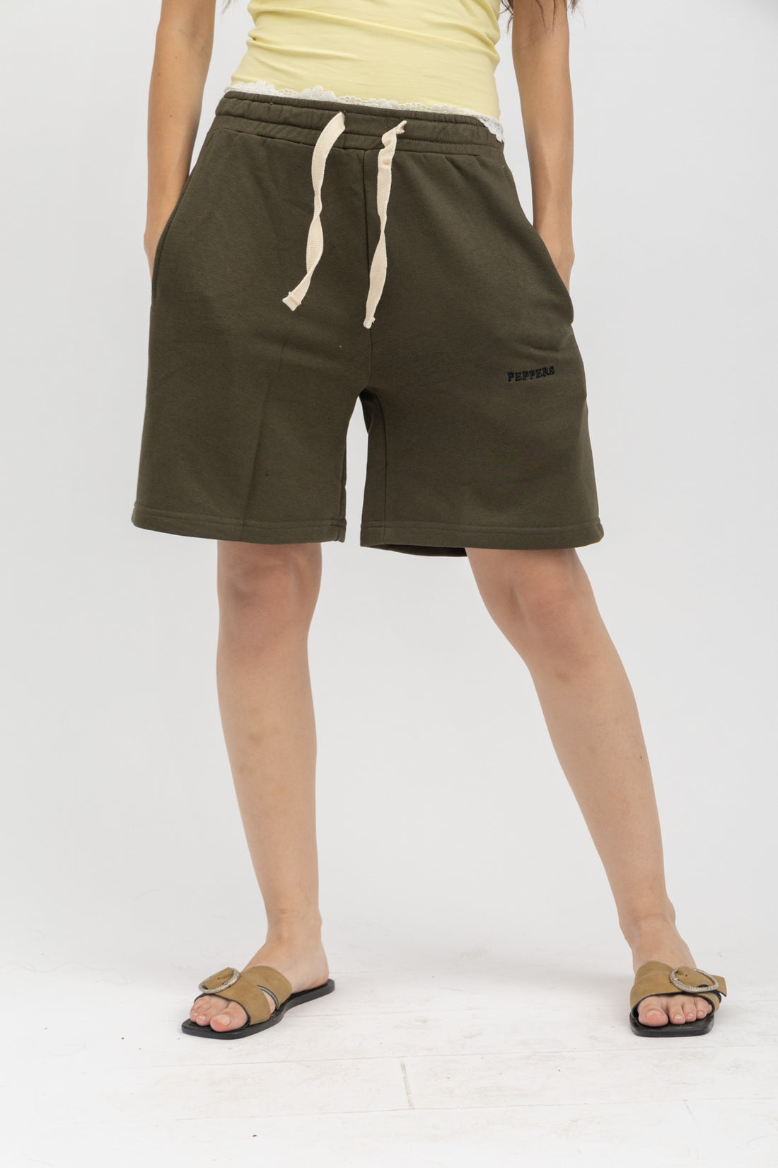Peppers Lounge Shorts Olive