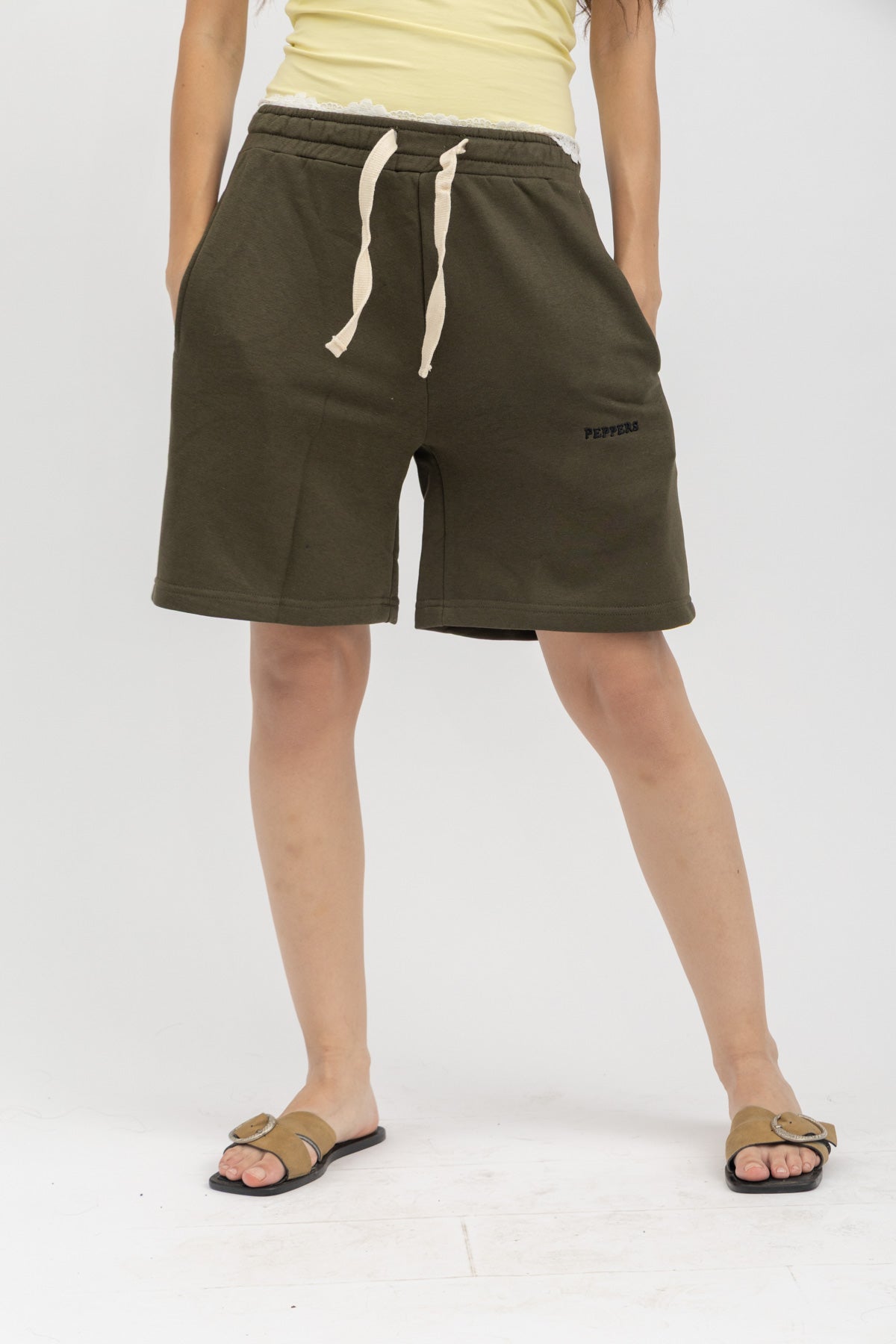 Peppers Lounge Shorts Olive
