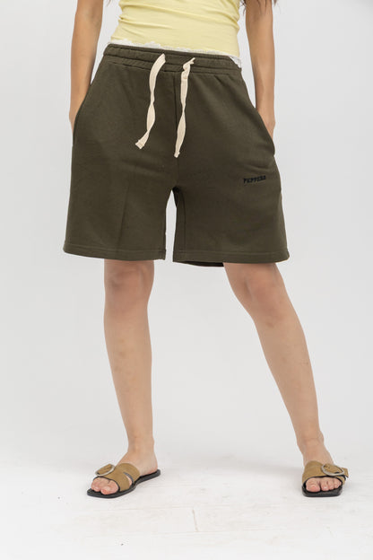 Peppers Lounge Shorts Olive
