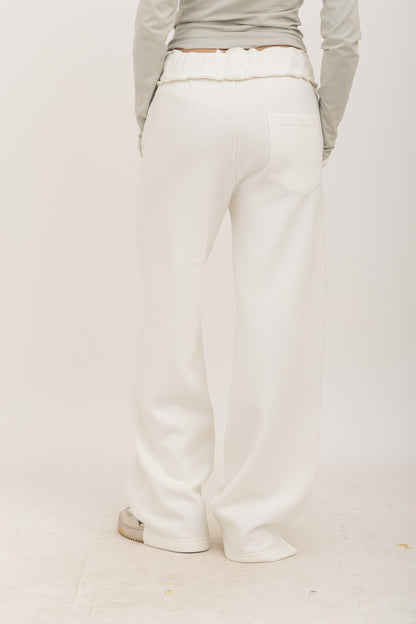 White Lazy Day SweatPants