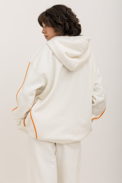 White Lazy Day Hoodie