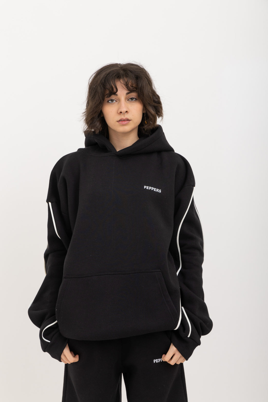 Black Lazy Day Hoodie