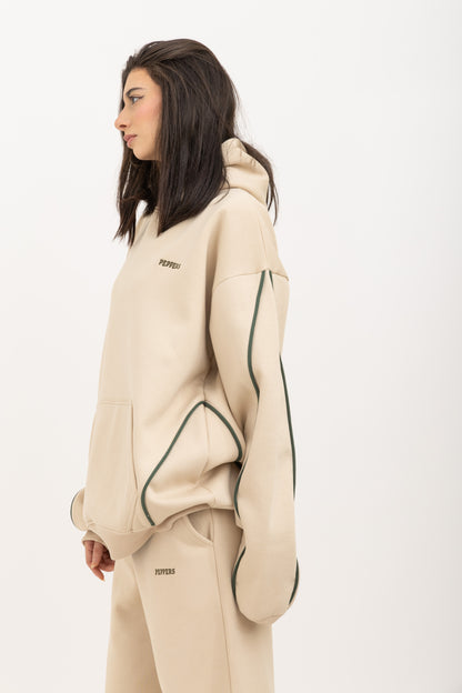 Beige Lazy Day Hoodie