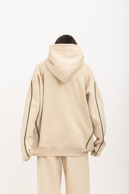 Beige Lazy Day Hoodie