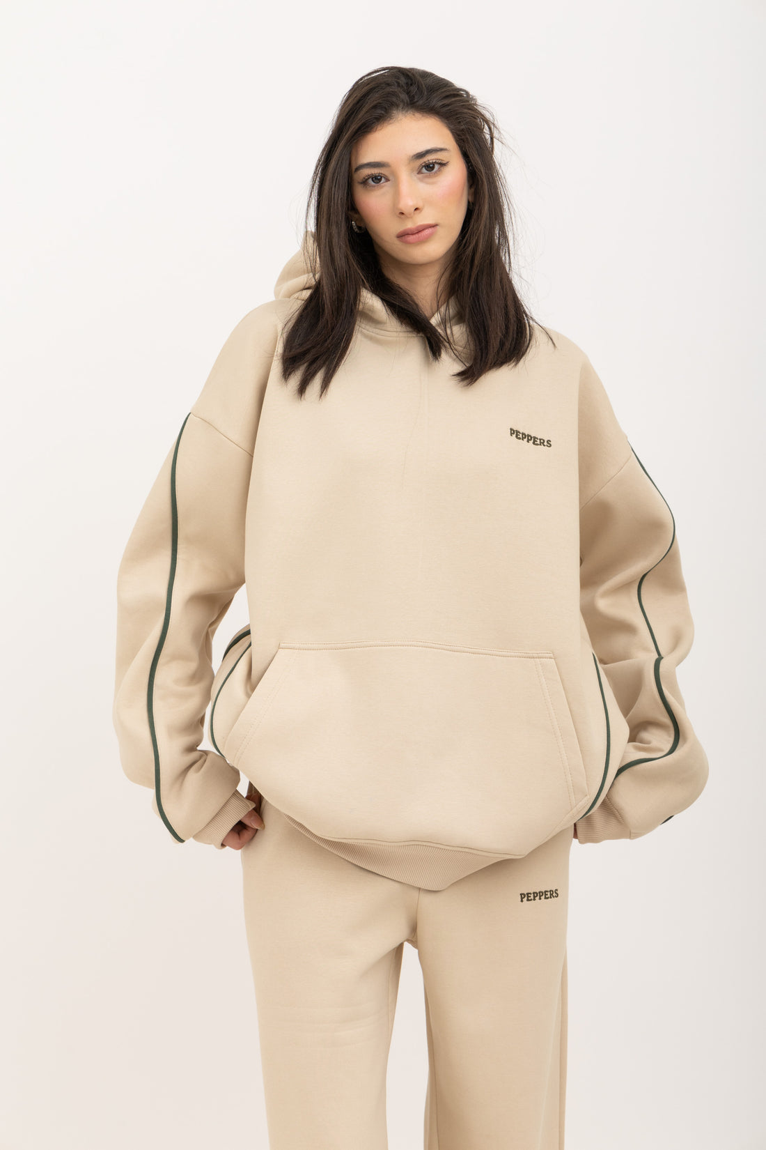 Beige Lazy Day Hoodie