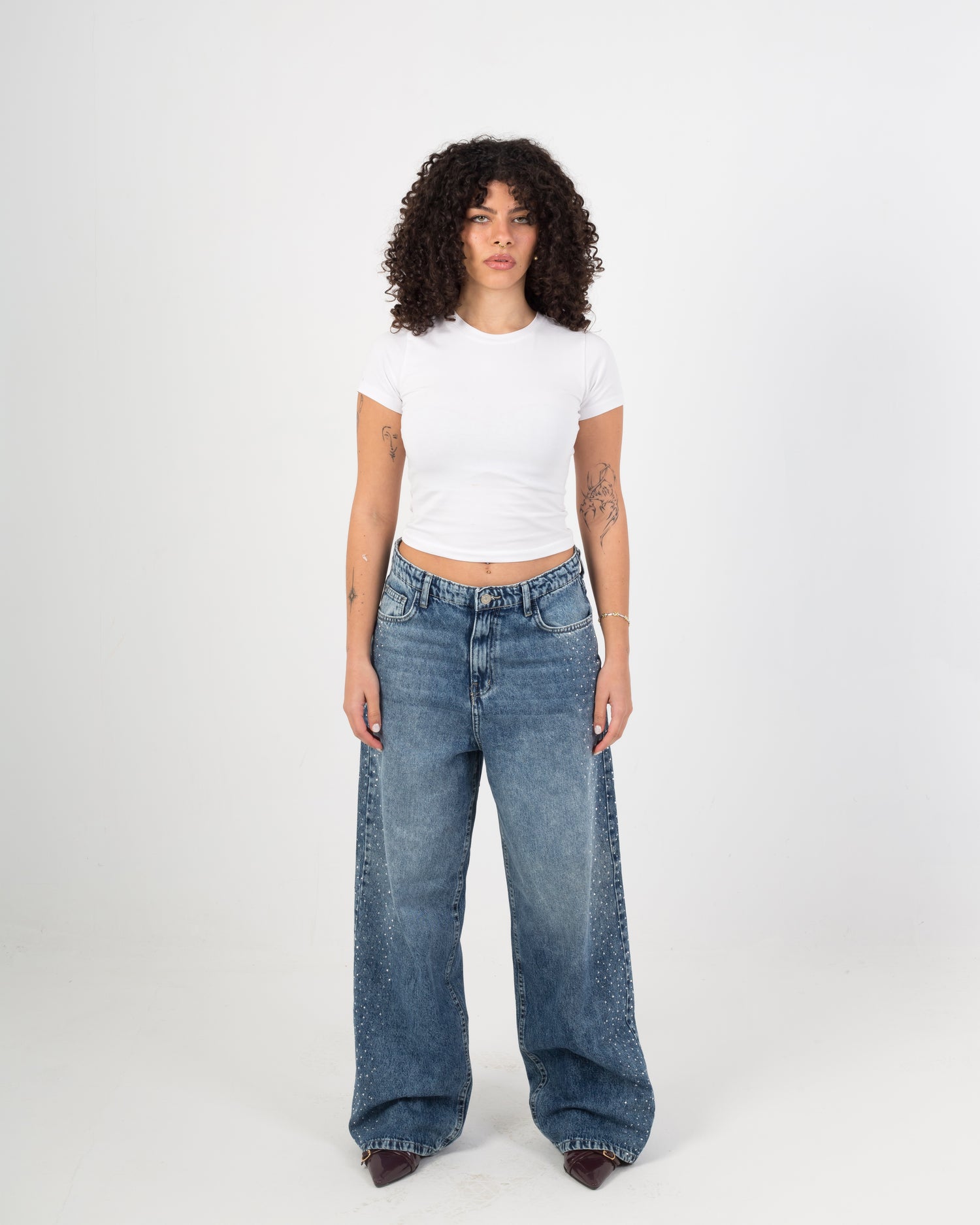 Rhinestone Sizzle Denim