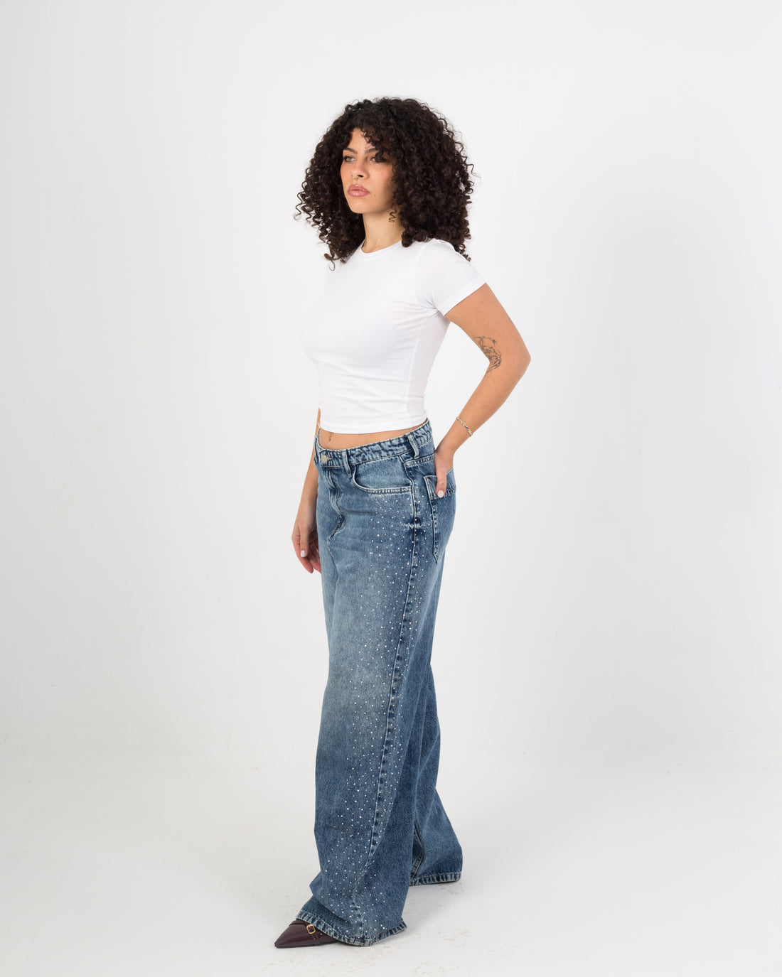 Rhinestone Sizzle Denim