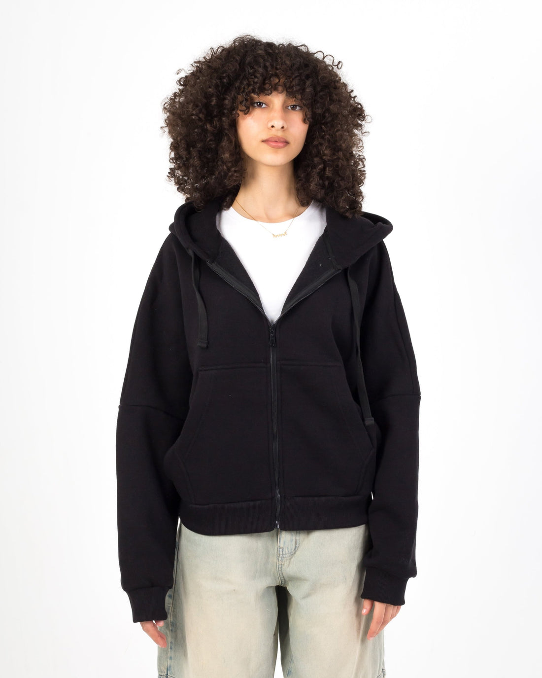 Black Cloud Zip Up Hoodie