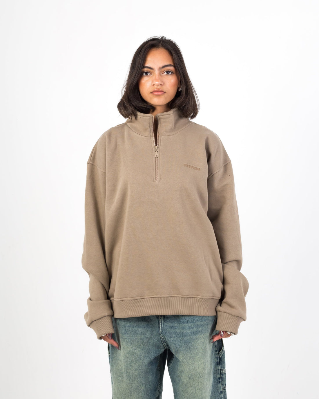 Khaki Quarter Zip