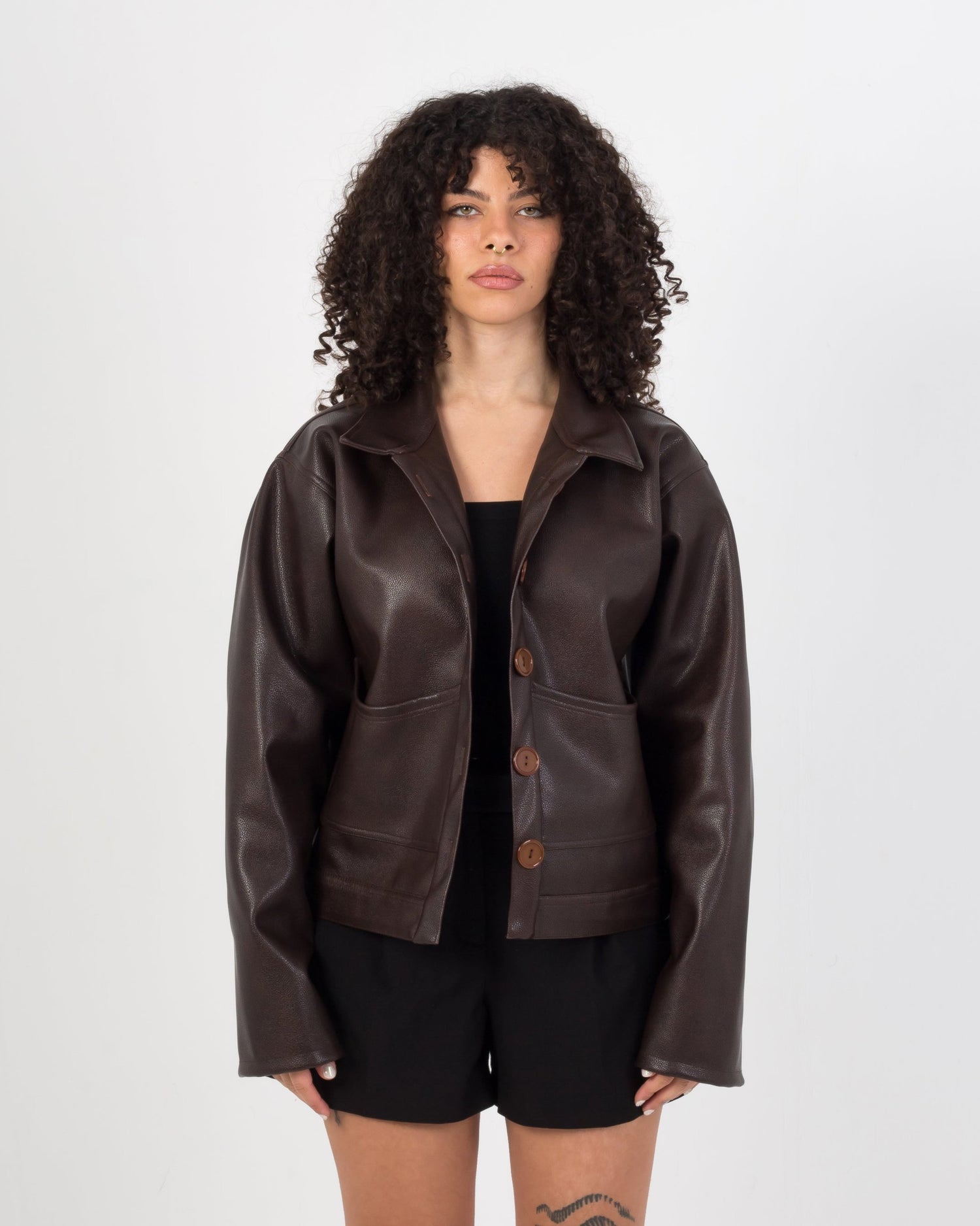 PRE-ORDER Sizzling Brown Leather Jacket