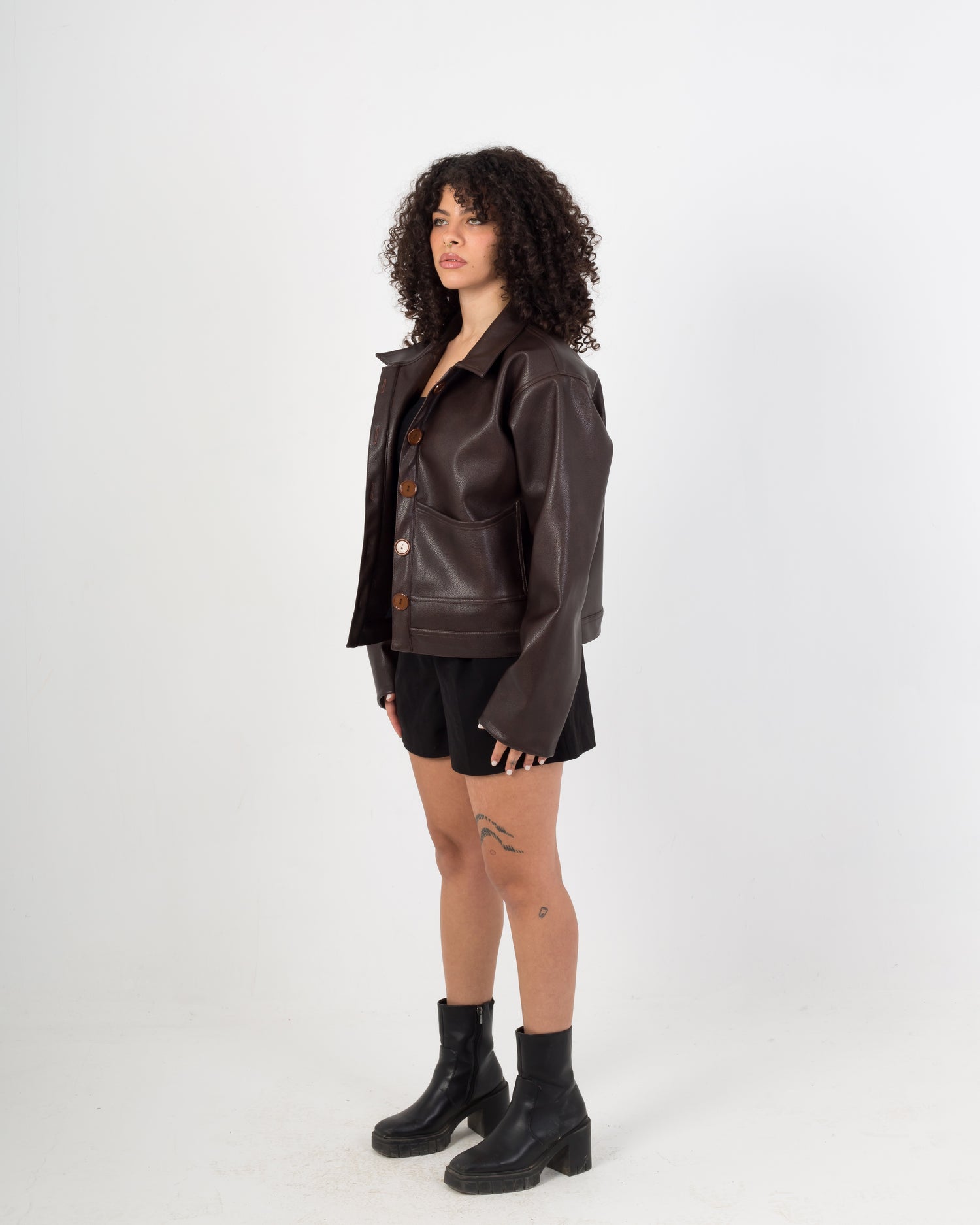 PRE-ORDER Sizzling Brown Leather Jacket