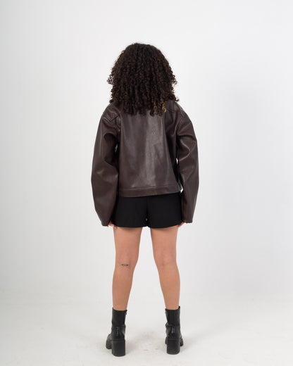 PRE-ORDER Sizzling Brown Leather Jacket