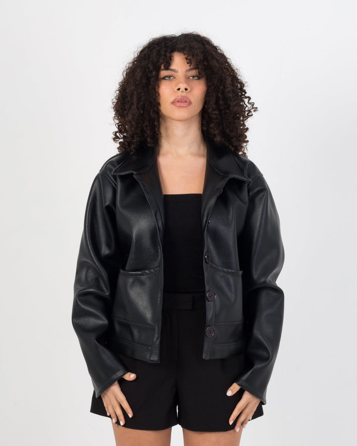 Sizzling Black Leather Jacket