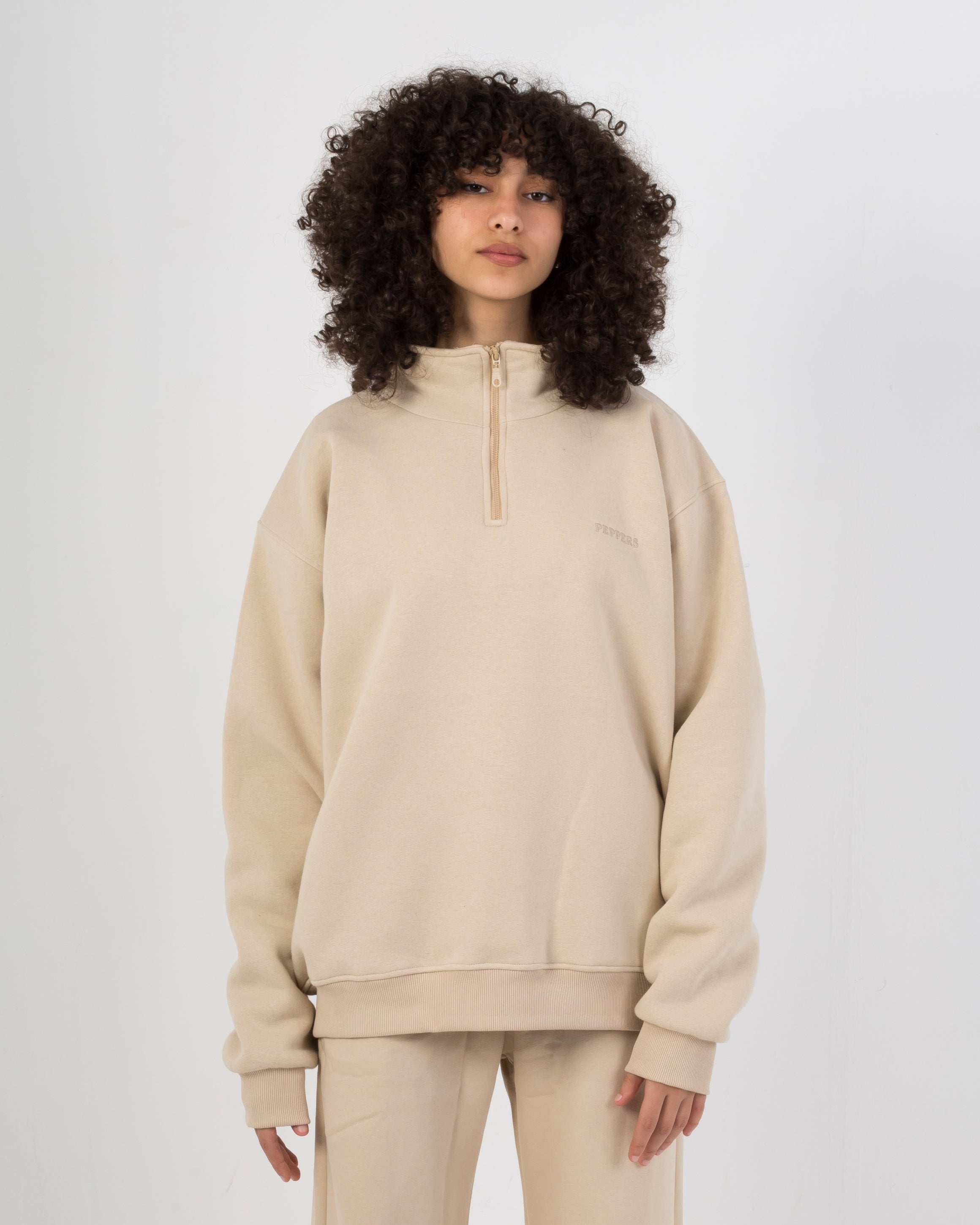 Beige Quarter Zip