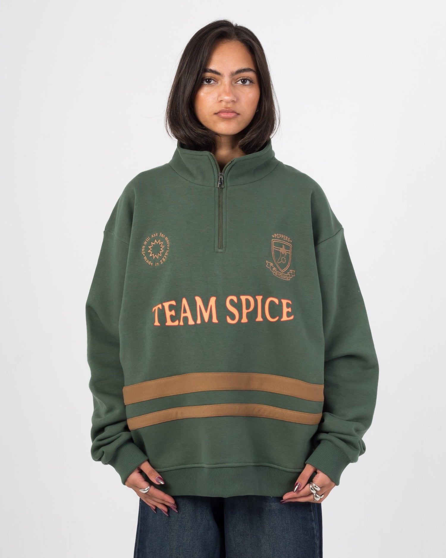 Olive Team Spice Quarter Zip