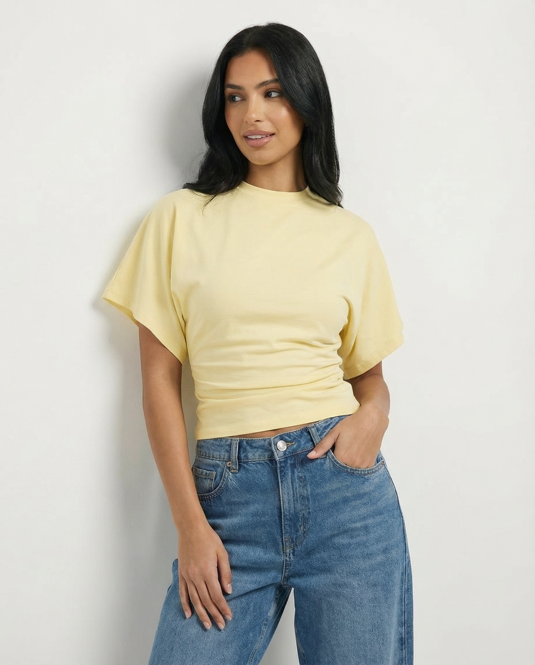 Peppers Sculpt Tee Butter Yellow