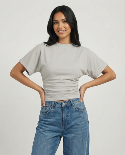 Peppers Sculpt Tee Light Grey