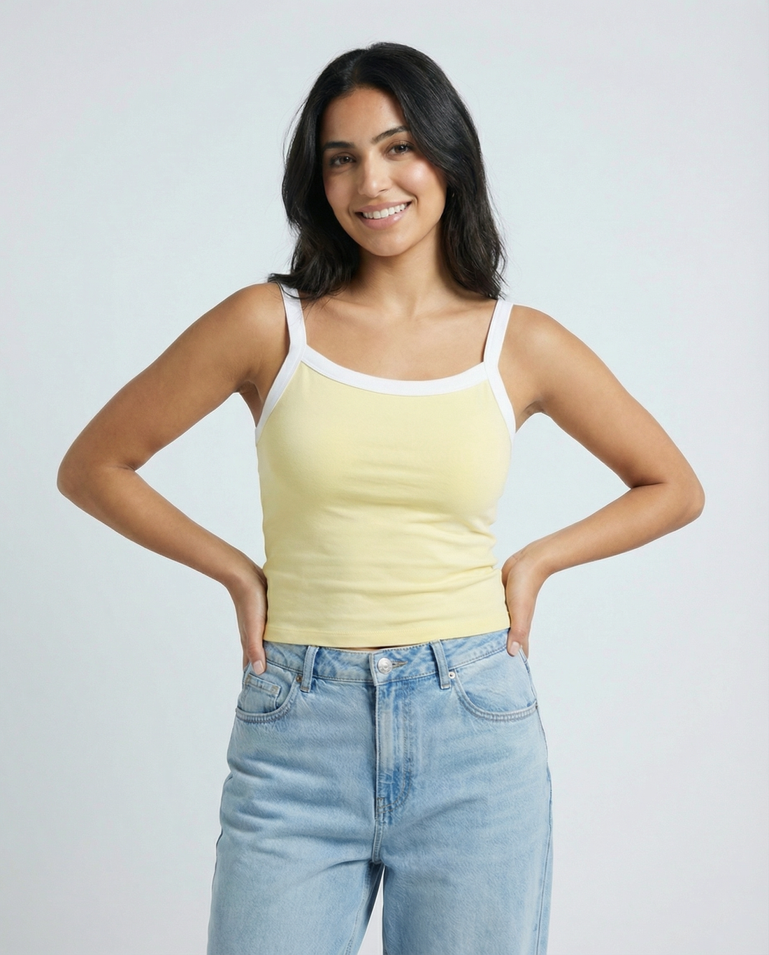 Contrast Top Butter Yellow
