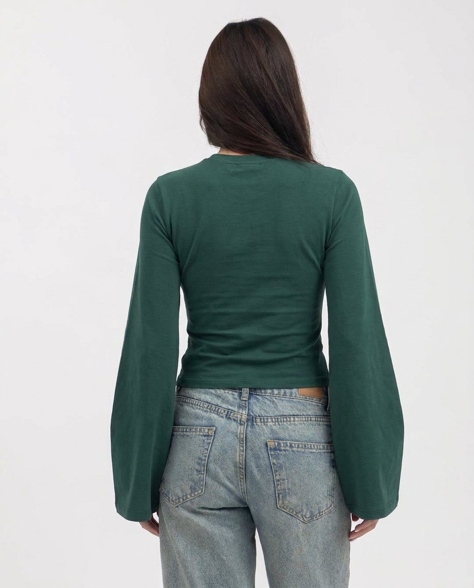 Peppers Sculpt Tee Long Sleeve Olive